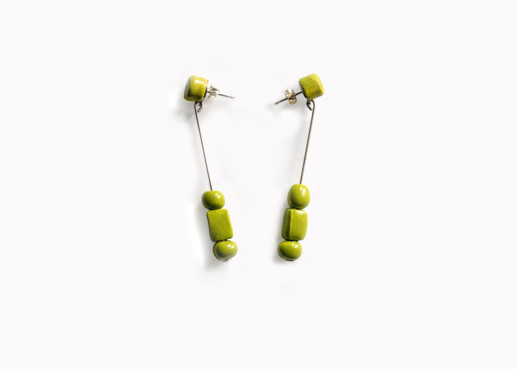Oreka pendientes verde