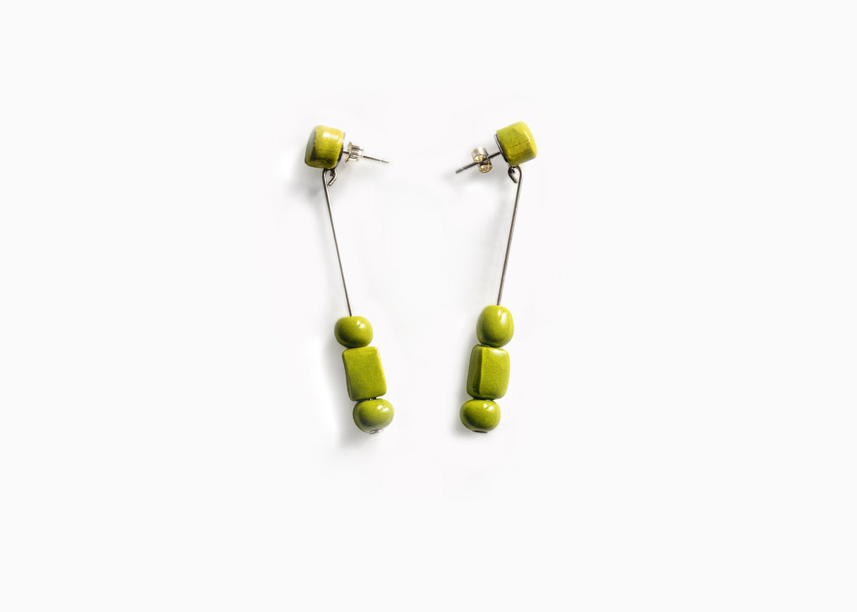 Oreka pendientes verde