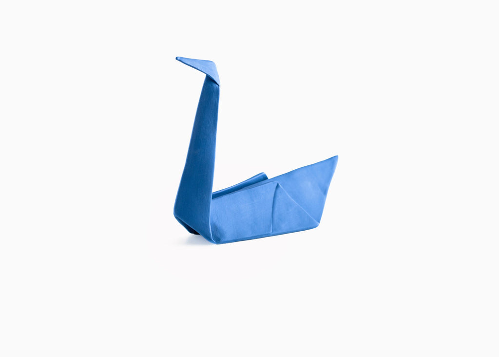 Escultura Petunia en azul