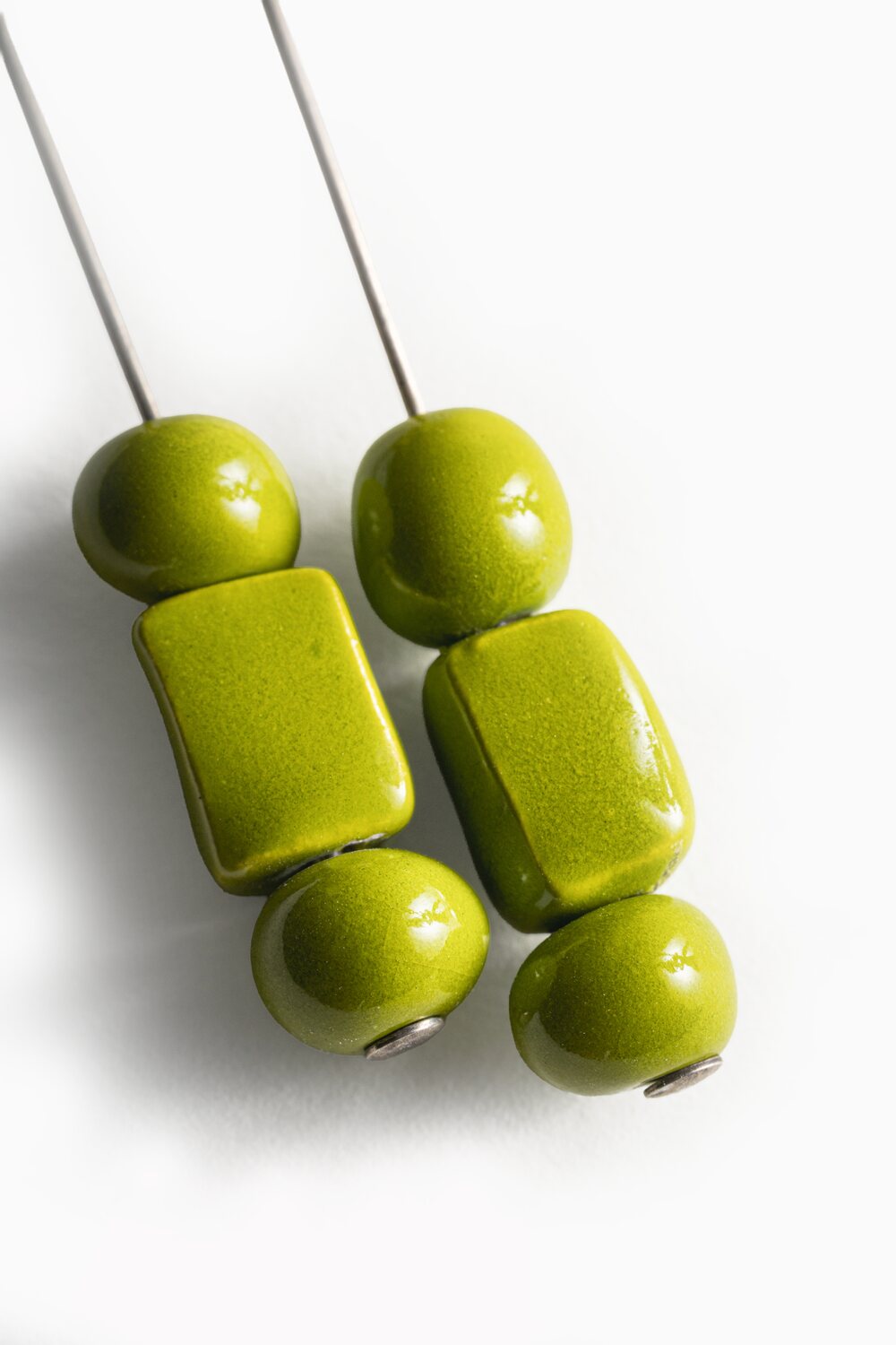 Oreka pendientes verde