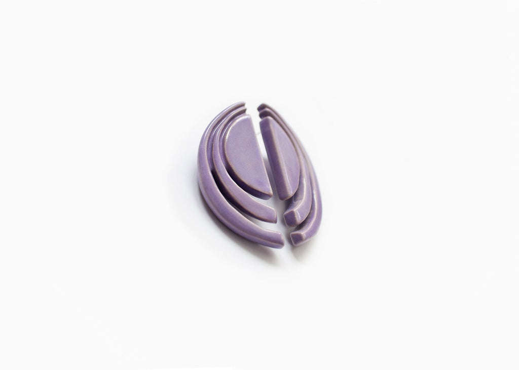 Tenshi pendientes morado