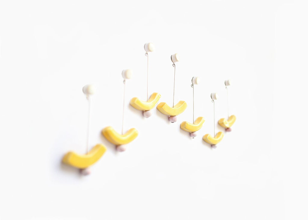 Oreka pendientes amarillo
