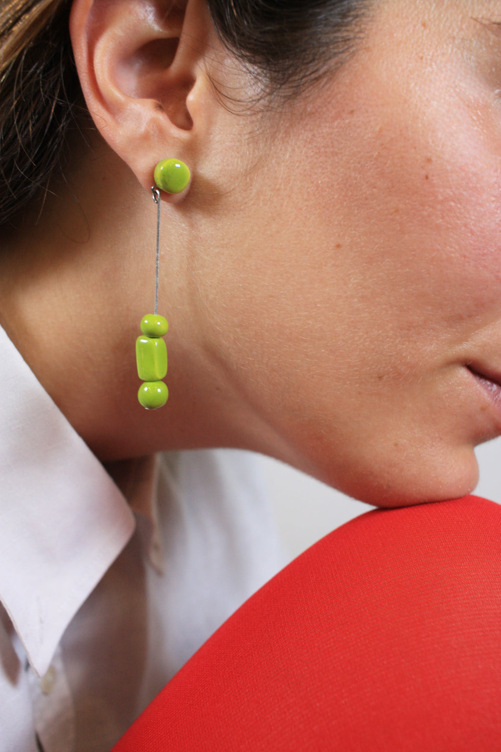 Pendientes Oreka verde