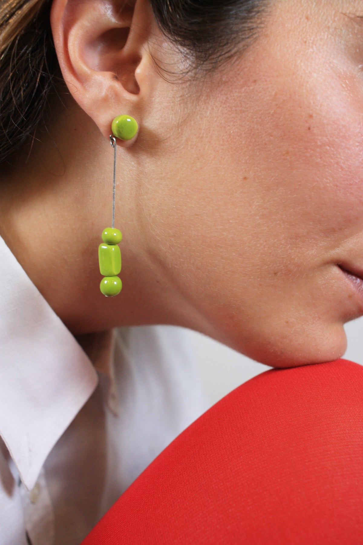 Pendientes Oreka verde