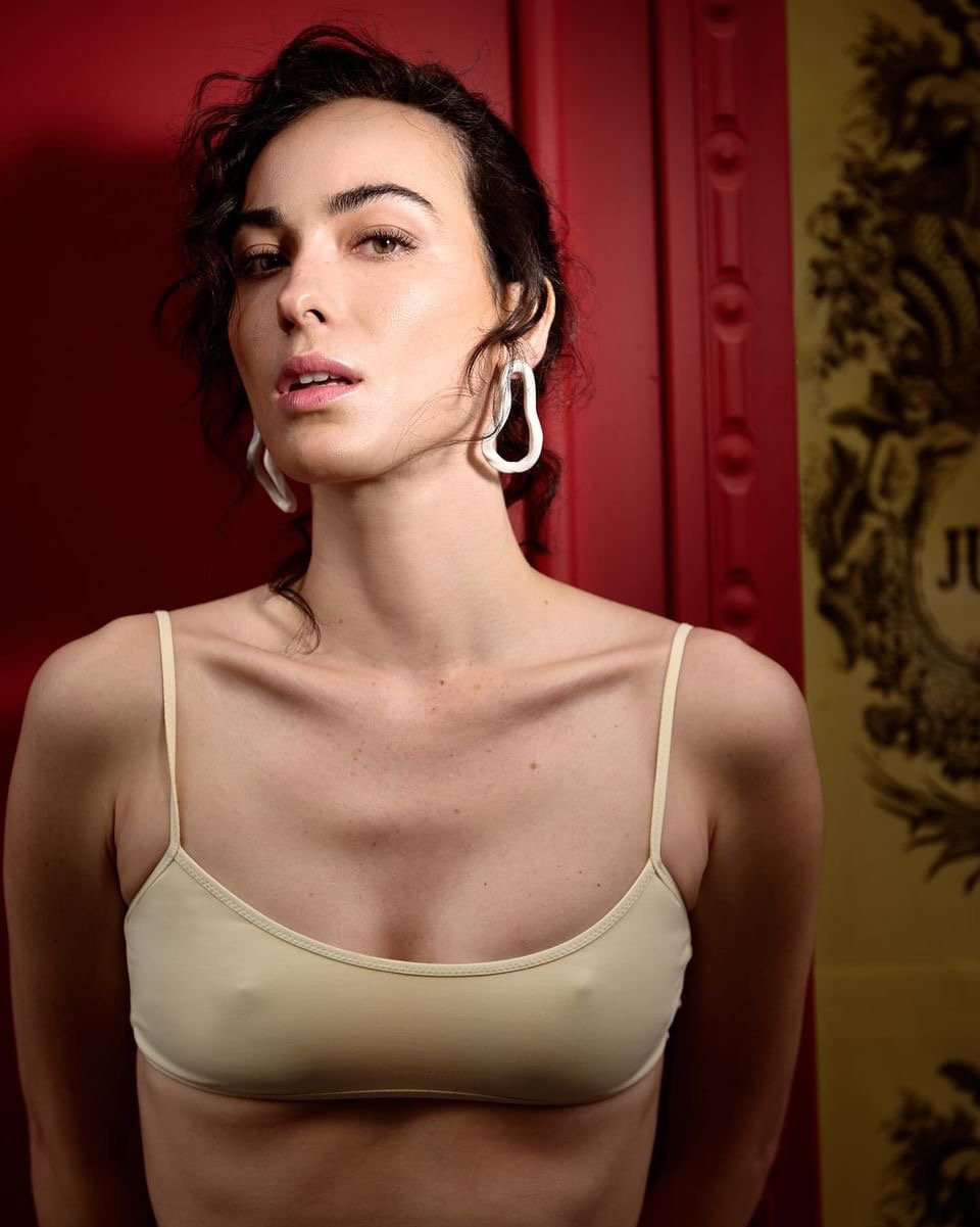 Pendientes Luu blanco · vista 4