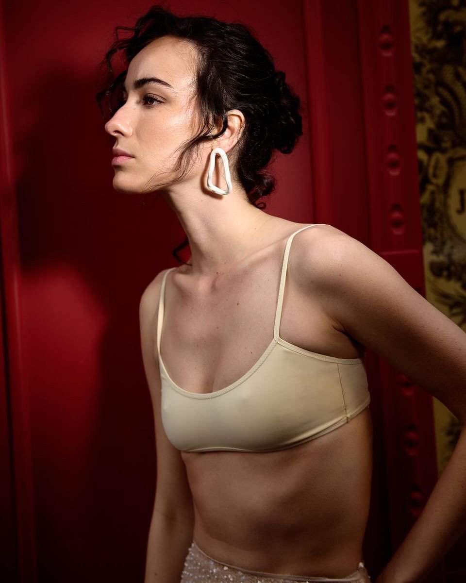 Pendientes Luu blanco · vista 6