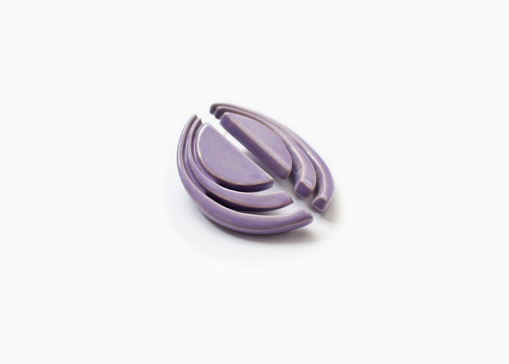 Tenshi pendientes morado