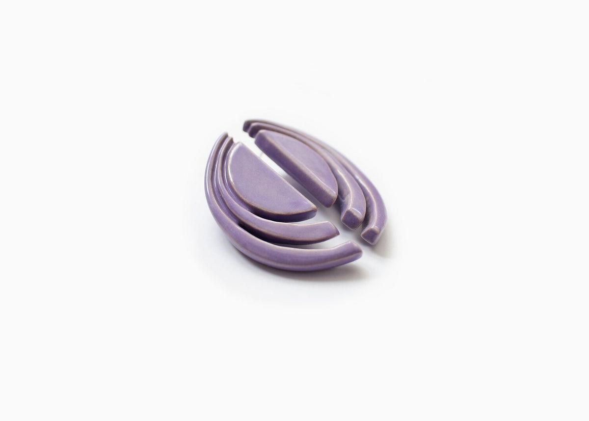 Tenshi pendientes morado